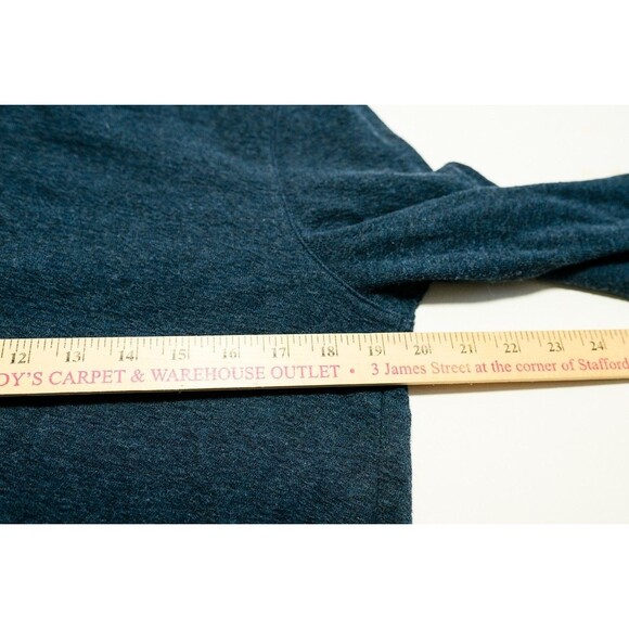 Alesbury M henley blue mens cotton long sleeve layering - Picture 4 of 7